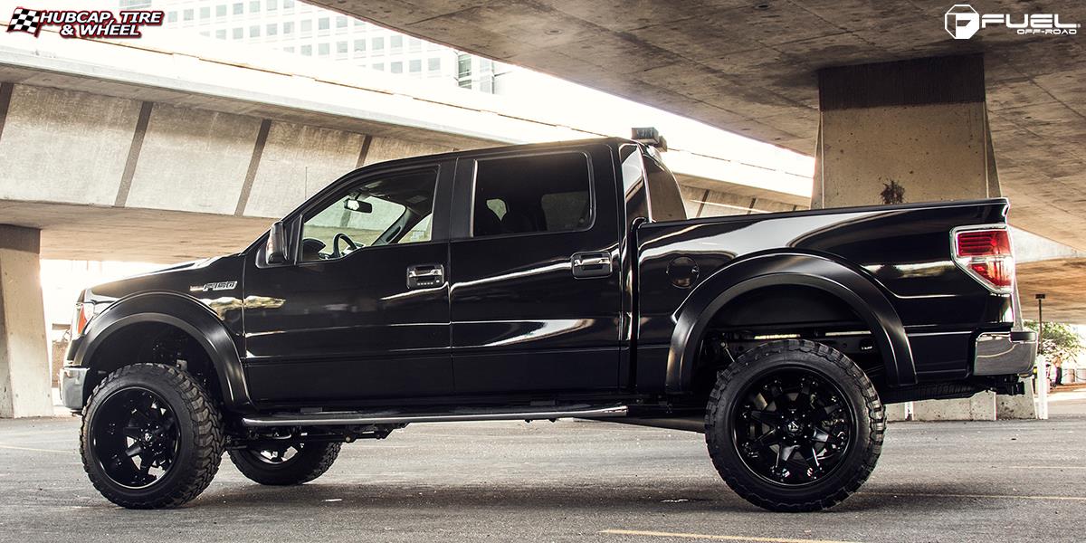 vehicle gallery/ford f 150 fuel octane d509 0X0  Matte Black wheels and rims